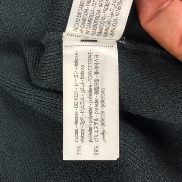 ZARA Black Gray Knit Cropped Cardigan Whimsigoth Grunge Woman’s Size Medium NWT - Picture 7 of 9